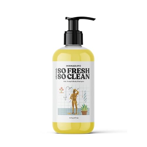 DERMAGLOVE So Fresh So Clean - Full Body Wash to Cleanse, Nourish & Moisturize Skin, Scalp & Hair - 16 Fl Oz (Pack of 1)