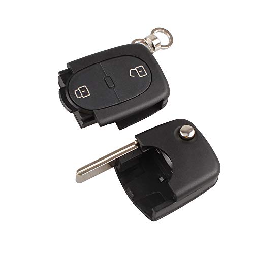 Chave Canivete Audi A3 A4 2 Botões Emblema E Lamina Cr1620