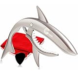 Phoenix ワンタッチ ギターカポタスト【type Shark】お手入れ用ファイバークロス／ピック／メーカー保証書＜4点セット＞Silver（シルバー）