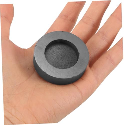 NUOBESTY Grafit kavanoz, yuvarlak, 2,4 ml, yüksek saflıkta grafit, ısıya dayanıklı, aşınmaya dayanıklı, metal eritme fırını ve takı laboratuvarı için, metal döküm, gümüş, alüminyum, bakır - Görsel 4