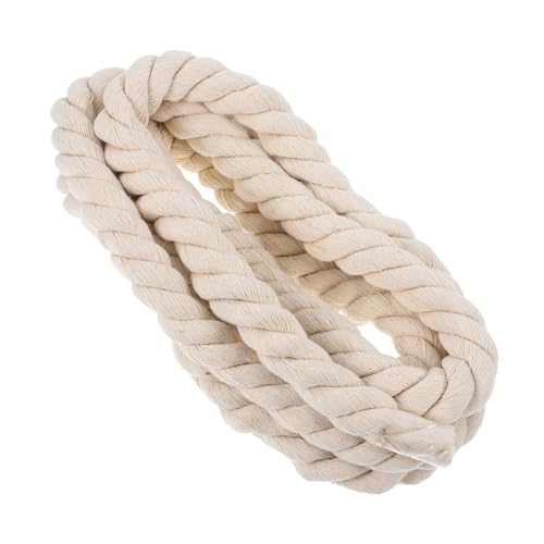 Cuerda de algodón natural trenzada de 3m para decorar salones con proyectos de macramé 2