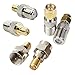 exgoofit F-Type to SMA Male Female 2 Sets 6pcs RF Coaxial Coax Adapter Connector