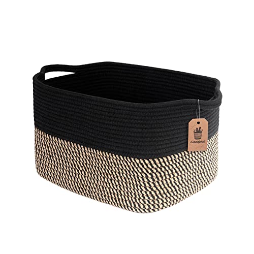 Goodpick Cube Storage Bins - Towel, Book, Cloth, Shoes, Closet Shelf Woven Baskets for Office, Baby Laundry, Toys, 13''x10''x9'' by Goodpick - Used condition - US$13.18