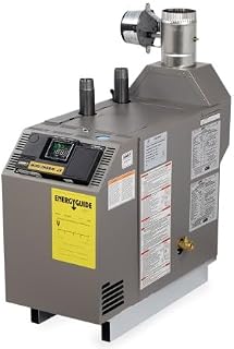 JX-50 MiniTherm Gas Boiler w/Pump (0-2,000ft), Chimney Vent, 37,000 BTU