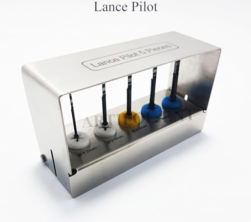 Generic Kit de brocas piloto de lança longa posicionamento de implante preto revestido de titânio co