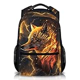 Mochila escolar para meninos, mochila de lobo legal para crianças, presente para aniversário, mochila infantil casual colorida para pré-escola, ensino fundamental, férias e viagens