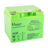 Master U-Power – U-Power AGM Batterie 12V 44Ah, VRLA Bleiakku wartungsfrei, w