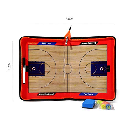 BESPORTBLE Tábua de treinamento de basquete, prancheta tática magnética dobrável multifuncional, tab