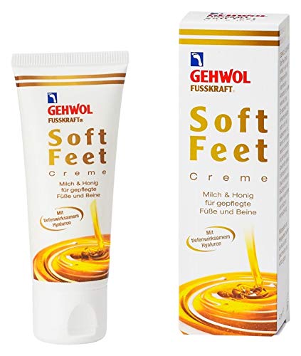 4x GEHWOL FUSSKRAFT Soft Feet Creme mit Milch & Honig 125 ml (500 ml)