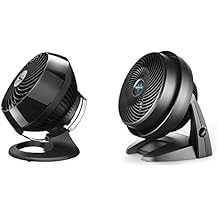 Vornado 630 Mid-Size Whole Room Air Circulator Fan & 460 Small Whole Room Air Circulator Fan with 3 Speeds, Black