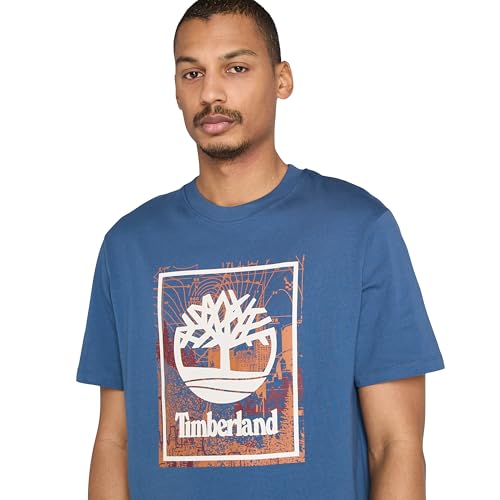 Timberland Mens Front Seasonal Stack Logo Graphic T-Shirt3
