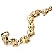 COOLSTEELANDBEYOND Gold Skull Bracelet for Men for Stainless Steel High Polished Gothic Punk