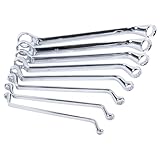 Performance Tool W1086 8Pc Offset Metric Box Wrench Set - Heavy-Duty Chrome Vanadium Steel Construction for Efficient Mechanics and DIY Enthusiasts