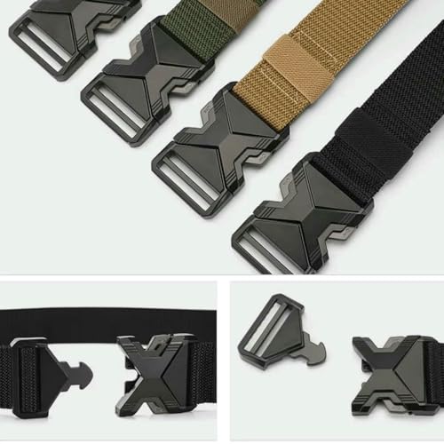 Men'S Nylon Light Breath Buckle Belt For Daily Sports Military Training Mountain Climbing Jeans Casual Pants2