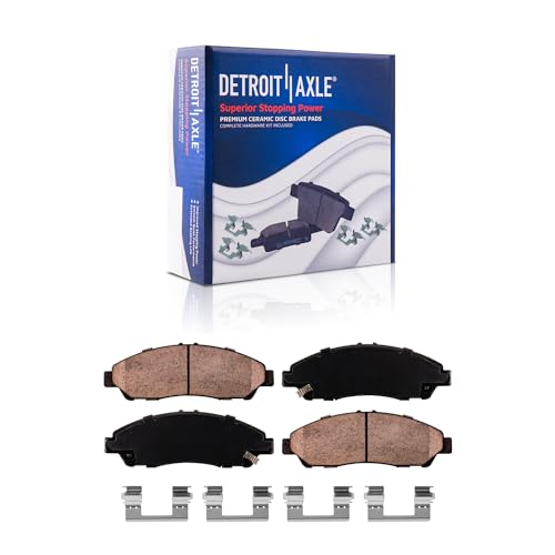 Image of Detroit Axle - Front Brake Kit for MDX RLX ZDX Honda Pilot | Disc Brake Rotors Ceramic Brake Pads Replacement 12.99 inch inch Rotor
