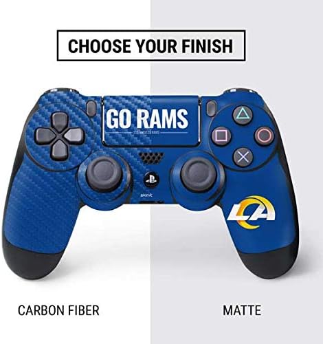 Vista 27 de Skinit Decal Gaming Skin Compatible with PS4 Pro/Slim Controller - Officially Licensed NFL Los Angeles Rams Design