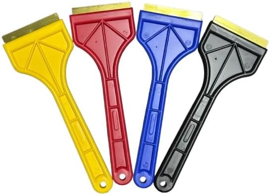 Zeluga 25-555-Combo Brass Blade Ice Scraper Scratch-Free, Rustproof, Heavy-Duty Ice Remover Tool, Combo