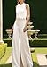 Xrvxe Simple Wedding Guest Dress Off Shoulder Sleeveless Floor Length Jumpsuits Fashion Party Dress With Solid Color 2025