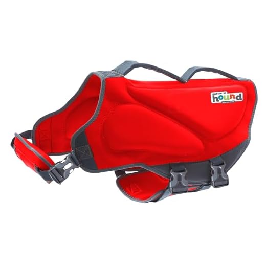 Outward Hound Dawson Swim Red Dog Life Jacket, Medium