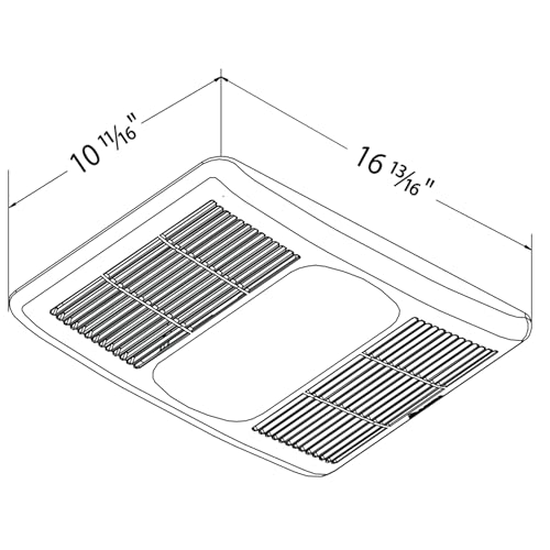 Breez RAD80L Delta Breez Radiance Exhaust Bath Fan 80 Cfm Energy Efficient Quiet Operation Brushless Motor With Light And Built-In Thermostat Heater thumb #5