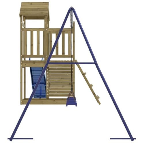 Aire de jeux en bois robuste structure en pin brun de 51KG - 6