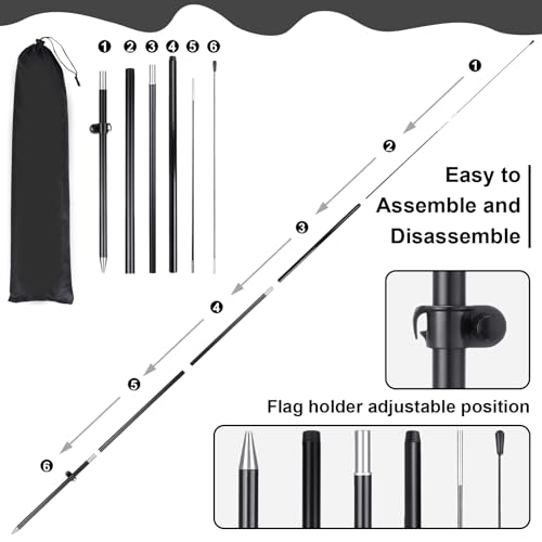 Image of Buryeah 3 Sets Now Open Feather Flag Banner for Business Advertising 7 Feet Tall Grand Opening Feather Flag Sign with Fiberglass Pole Kit Rotating Ground Spike and Portable Bag (Black)