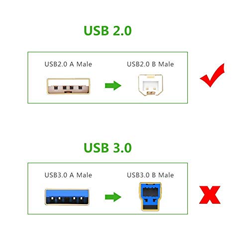 SupplySource 6ft USB Cable Cord Replacement for Yamaha PSR-E333 PSR-E343 PSR-E353 PSR-E363 P71 NP-12 NP-32 - Thumbnail 3