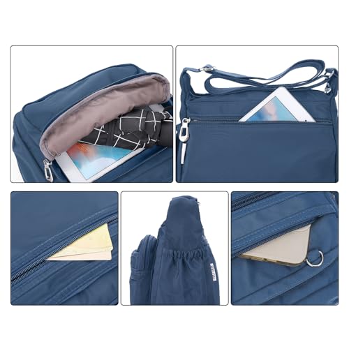 Image of NOTAG Crossbody Bag for Women Waterproof Shoulder Bag Messenger Bag Casual Nylon Purse Handbag