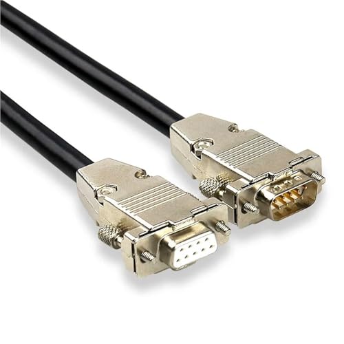 Câble DB9 RS232 mâle femelle pour connecter un automate industriel port COM 1.5m