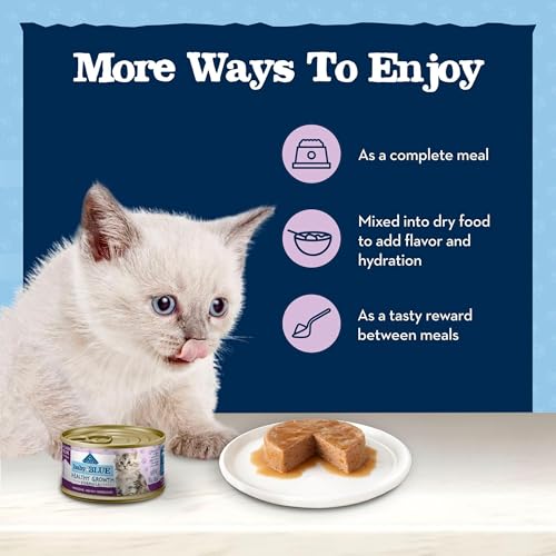 Blue Buffalo Baby Blue Chicken Kitten Paté Wet Cat Food, 3 oz, 24 ct | Real Chicken #1 Ingredient, Healthy Growth Formula, Made with DHA for Cognitive Development - image 7