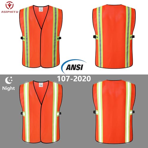 Image of Safety Vest for Men Women Reflective Construction Vest