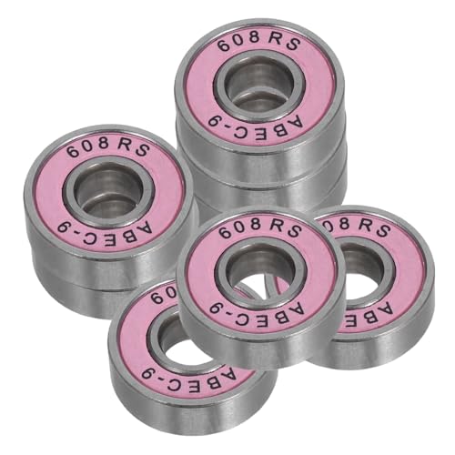 BESPORTBLE 8 Pcs Dual Row Roller Skates: High Speed 608 Bearings for Beginners Comfortable and Breathable Suitable for Various Surfaces Skateboard Compatible