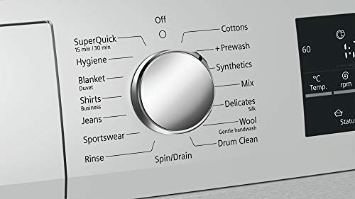 Image of Siemens 8 kg Fully-Automatic Front Loading Washing Machine (WM14T469IN, White)