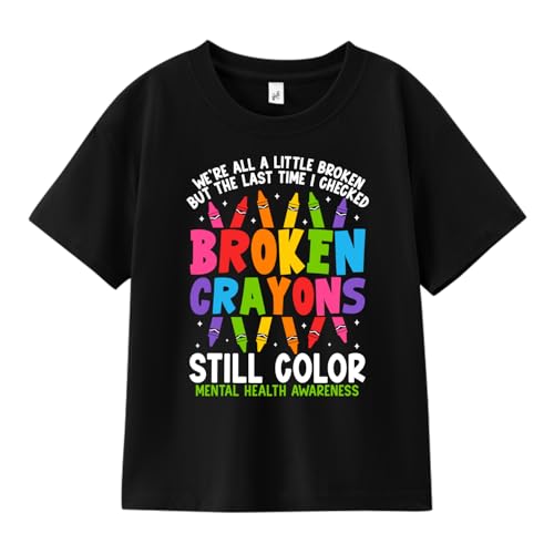 Mental Health Awareness Shirt for Women Men Graphic Tee, M-XXL