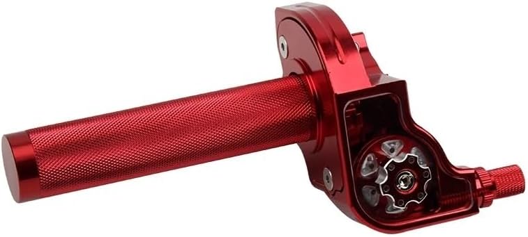 for ATV Quad Bike Motocross CNC Aluminum Parts 7/8" 22mm Universal Motorcycle Accelerator Throttle Twist Grip(Red)