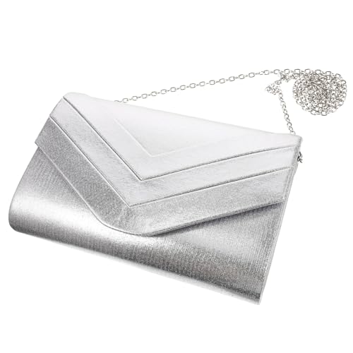 Espace pour écouteurs pochette argentée en tissu suédé polyvalente