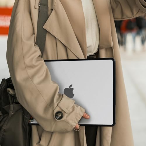 Image of BlueSwan Anti-Cracking Case for MacBook Air 13 inch, M5 2026 M4 M3 M2 2025-2022 A3449 A3240 A3113 A2681, Drop Protection Soft TPU Bumper PC Base for Air 13.6 inch, Frosted Clear