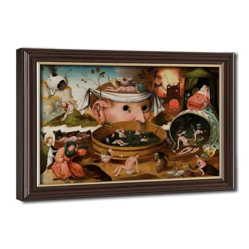 Toile Hieronymus Bosch Tondals Vision pour habiller un mur vide sans percer de grands trous