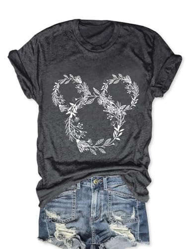 Image of Magic Kingdom Castle Shirt Holiday Short Sleeve Boho Clothes for Women