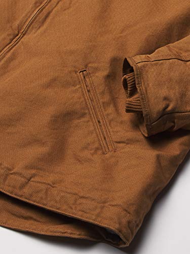 Carhartt Men's Relaxed Fit Washed Duck Sherpa-Lined Jacket, Carhartt Brown, Medium #TOP3