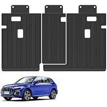 Elsetyler Rear Seat Back Cover Backrest Protector for 2018-2025 Audi Q5 SQ5 Accessories with Hook&Loop Split Dog Seat Liner Pet Mat Cargo Trunk Liner