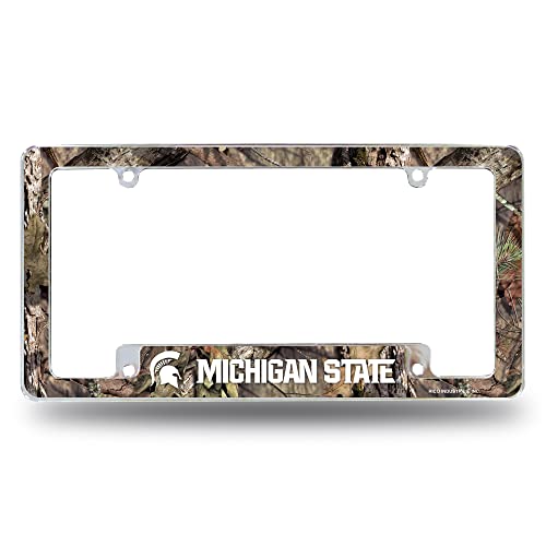 Rico AFC220130BMO Michigan State/Mossy Oak Camo Break-Up Country All Over Chrome Frame (Bottom Oriented)