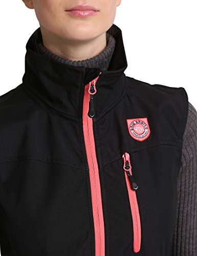 rts Piaffe Gilet Femme, Noir/Dubarry, FR : M (Taille Fabricant : M)