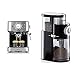 BEEM 05025 Espresso-Siebträgermaschine Espresso-Select, 1,5L Füllvolumen, 37 x 30 x 22 cm & ROMMELSBACHER Kaffeemühle EKM 200 – Füllmenge Bohnenbehälter 250 g, 110 Watt, schwarz