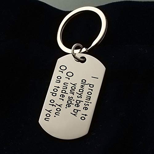 VPbao I promise to be always by your side portachiavi in acciaio inox