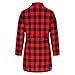 Robe for Women Plaid Long Sleeve Lightweight Spa Knee Length Bathrobe with Belt Color Block Soft Fashion Loungewear S-2XL Red