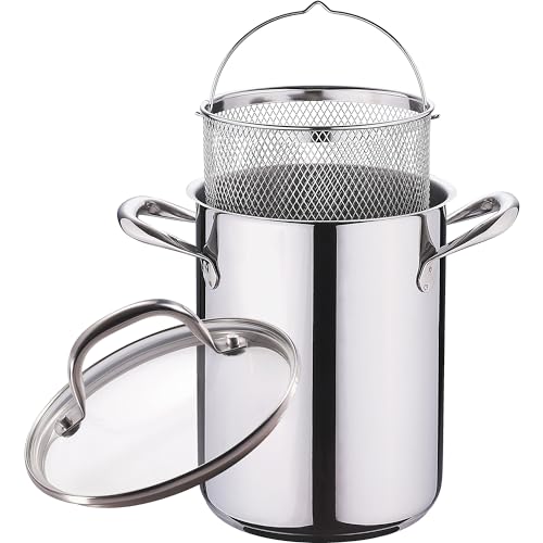 Miniatura 2 de Bergner Gourmet Cacerola De Cocina Para Pasta Cazuela Con Tapa De Cristal, Escurridor Y Capacidad De 4,2l Acero Inoxidable Muy Resistente, Fácil De Limpiar Y Para Todo Tipo De Cocinas
