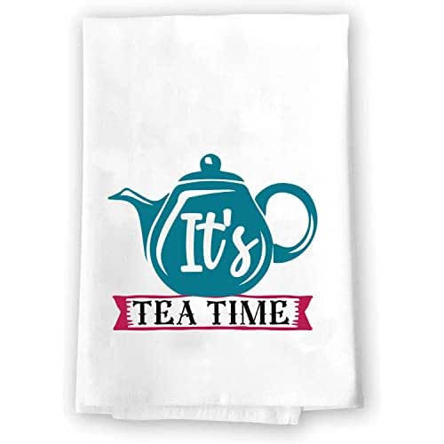 Tea Themed Kitchen Bath Hand Towels Calming Home Decor