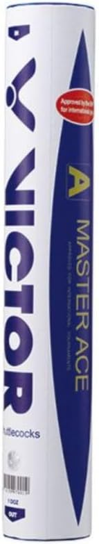 Victor Goose Feather White Master Ace Shuttlecock - BWF Approved (Speed 76)