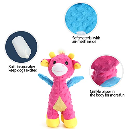 Dog Toys, Puppy Toys With Crinkle Paper Cute Squeaky Dog Toys Dog Chew Toys For Small Medium Large Dogs (Deer) #TOP2